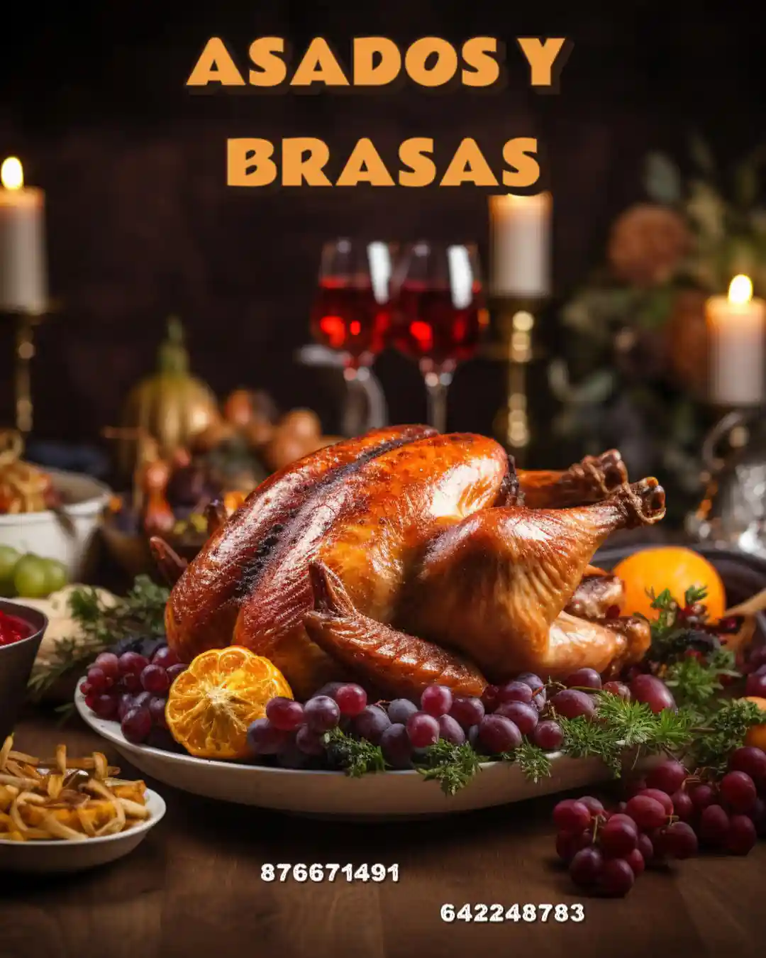 Carne a la brasa con guarnición de verduras en el Asador Los Toneles.